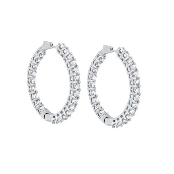 Elegant Designs, Unbeatable Discounts – Shop Jewelry Now 14KT WHITE GOLD DIAMOND (10CTW) EARRING