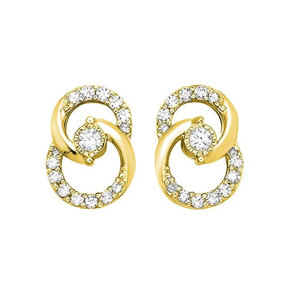 Premium Jewelry, Premium Discounts – Act Fast 10Kt Yellow Gold Diamond (1/4Ctw) Earring