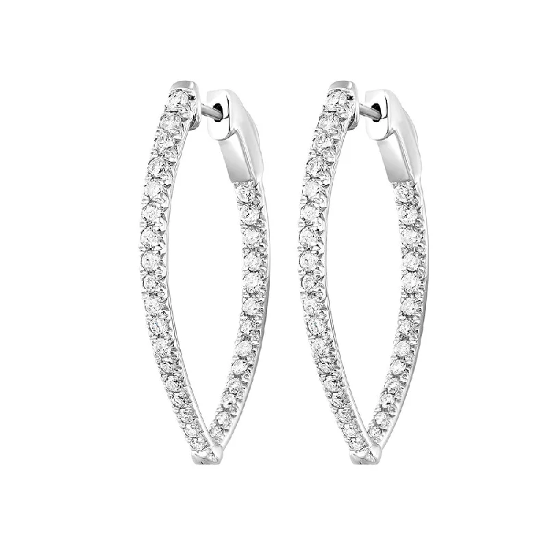 Jewelry Clearance – Final Chance To Save Big 14KT WHITE GOLD DIAMOND (1 1/2CTW) EARRING