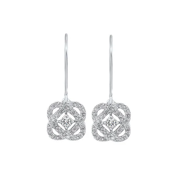Limited Stock On Premium Jewelry At Low Prices 14KT WHITE GOLD DIAMOND (3/4CTW) EARRING