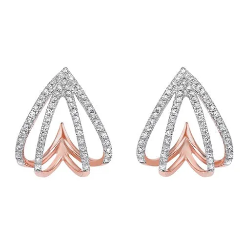 Limited-Stock Jewelry Clearance – Grab Your Favorites Now Diamond Spade Earrings In 10K Rose Gold (1/4 Ct. Tw.)