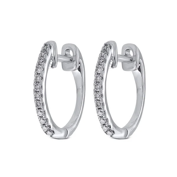 Eco-Friendly Sustainable Jewelry For Conscious Buyers 10Kt White Gold Diamond (1/10 Ctw) Earring