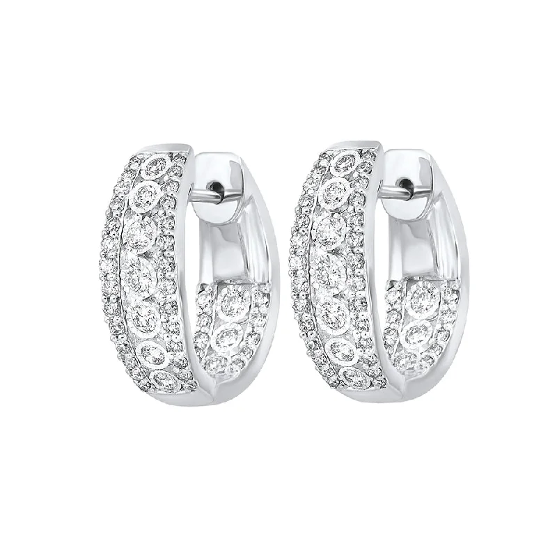 Timeless Jewelry Styles At Wallet-Friendly Prices 14KT WHITE GOLD DIAMOND (1CTW) EARRING