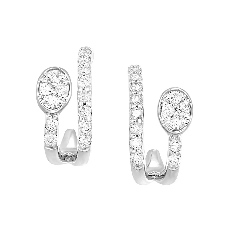 Dainty And Elegant Jewelry Now At Reduced Prices 10KT WHITE GOLD DIAMOND (1/4CTW) EARRING