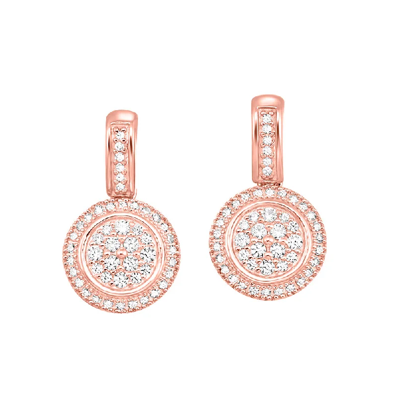 Timeless Elegance Now At Special Discounts 14KT ROSE GOLD DIAMOND (1/4CTW) EARRING