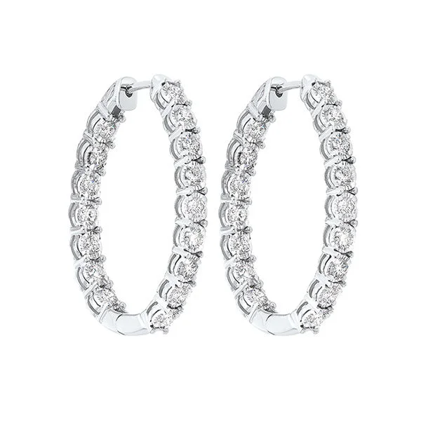 Elegant Rose Gold Jewelry For A Stylish Touch 14KT WHITE GOLD DIAMOND (1CTW) EARRING