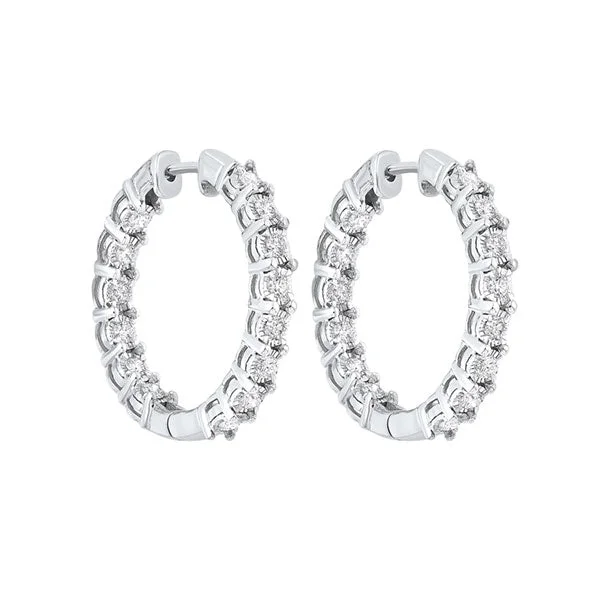 Clearance Sale On High-End Jewelry Collections 14KT WHITE GOLD DIAMOND (1/2CTW) EARRING