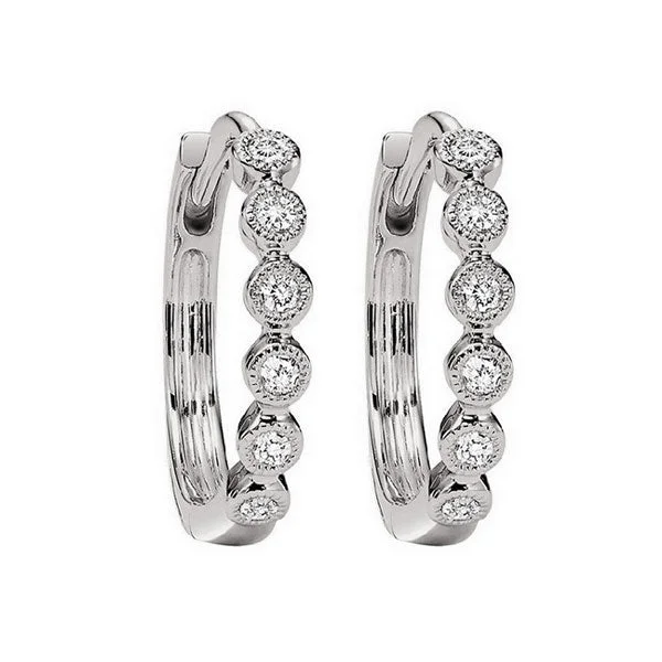 Stunning Jewelry At Even More Stunning Prices 10KT WHITE GOLD DIAMOND (1/6CTW) EARRING