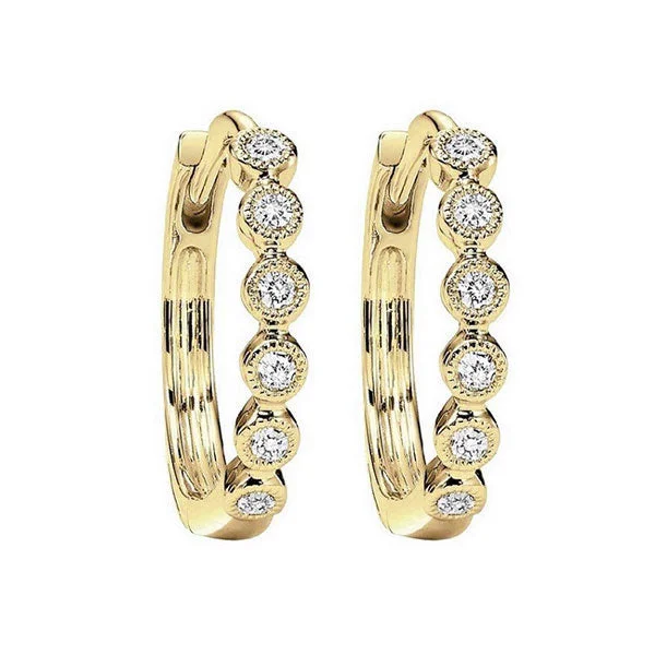 Big Discounts On Elegant Jewelry Collections 10KT YELLOW GOLD DIAMOND (1/8CTW) EARRING