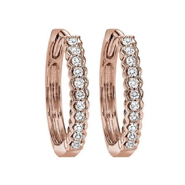 Your Dream Jewelry At Dream Prices 10KT ROSE GOLD DIAMOND (1/6CTW) EARRING