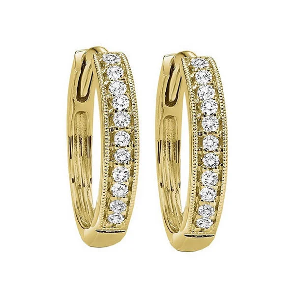 Exclusive Jewelry Markdowns – Limited-Time Offer 10KT YELLOW GOLD DIAMOND (1/6CTW) EARRING