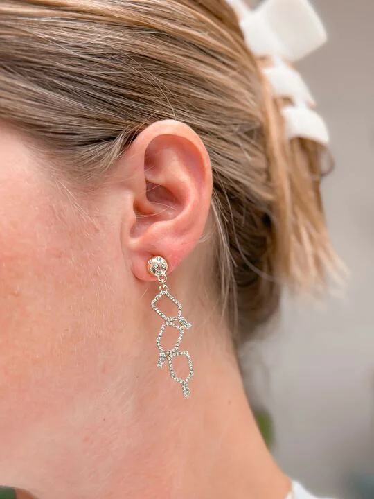 Elegant Jewelry, Exclusive Prices – Shop Now Glitzy Pickleball Dangle Earrings