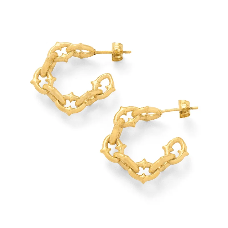 Don't Miss These Dazzling Jewelry Discounts "The Cathedral" Hoop Earrings (Gold)
