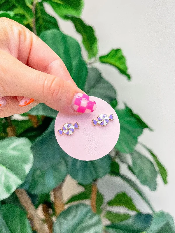 Fashion-Forward Geometric Jewelry For Contemporary Style Halloween Candy Signature Enamel Studs by Prep Obsessed