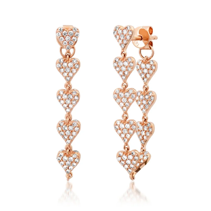 Must-Have Jewelry Pieces At Reduced Prices Heart of Gold & Diamond Chain Wrap Earrings