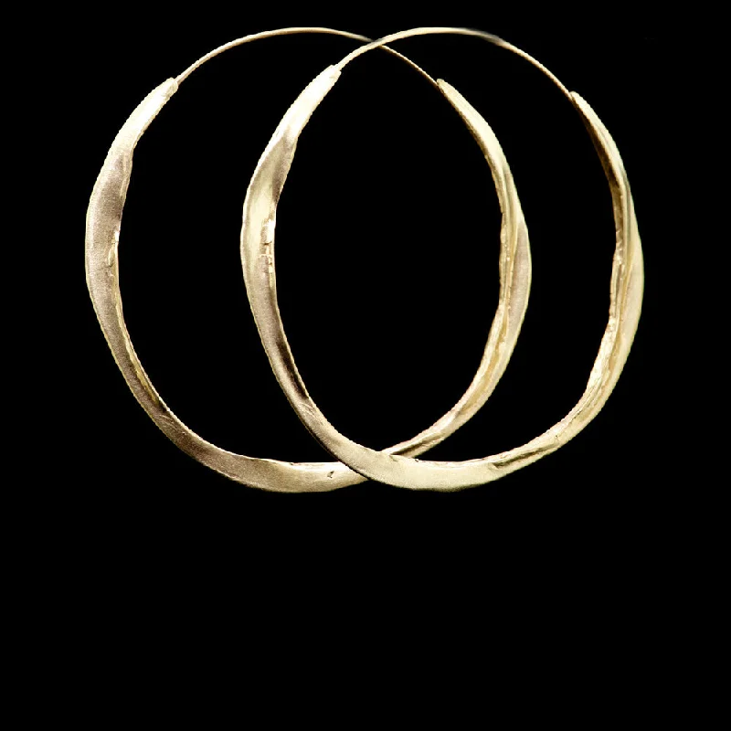 Chic And Stylish Jewelry At Exclusive Prices Large Crinkle Hoop