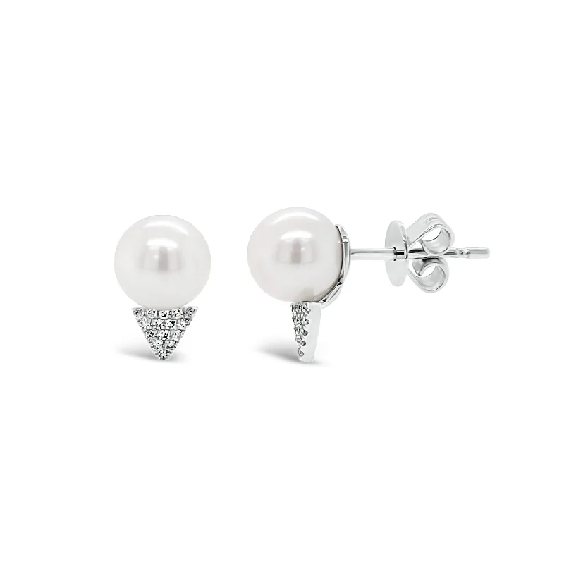 Jewelry Deals That Sparkle – Shop Today Pearl & Diamond Spike Earrings