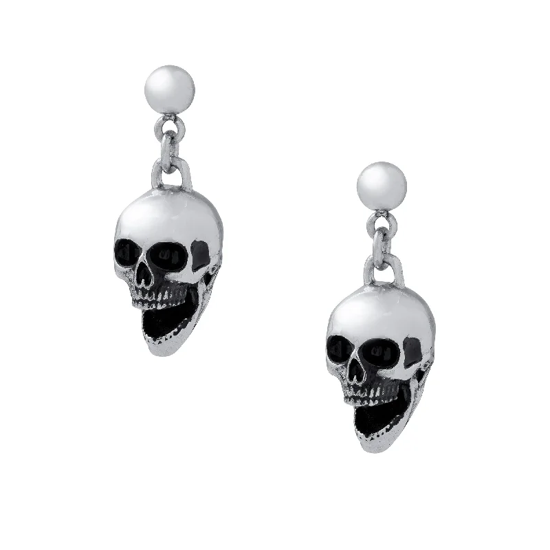 Fashion-Forward Geometric Jewelry For Contemporary Style Skull Earrings