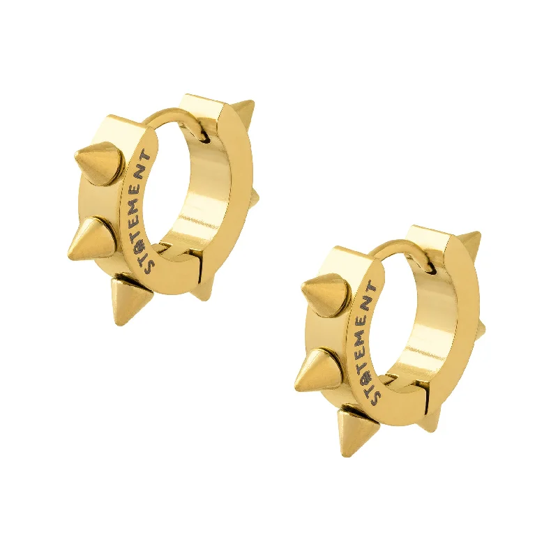 Flash Deals On Fine Jewelry – Shop Before It's Gone 8mm Spiked Hoop Earrings (Gold)