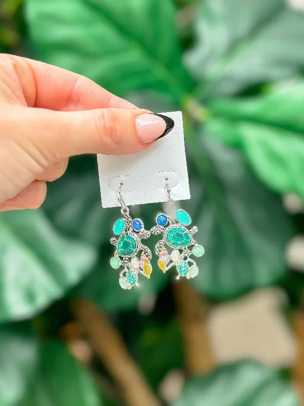 Best Jewelry Deals – Shop Premium Pieces At Great Prices Turtle Enamel Charm Dangle Earrings