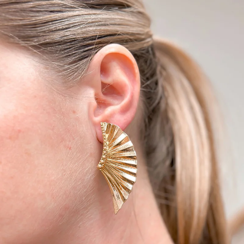 Special Sale On Handcrafted Jewelry – Shop Today Vintage Gold Wing Earrings