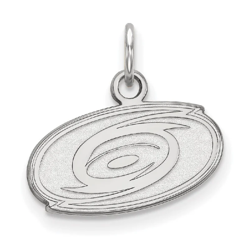 Affordable Gold-Plated Jewelry For Modern Fashion 10k White Gold NHL Carolina Hurricanes XS (Tiny) Charm or Pendant