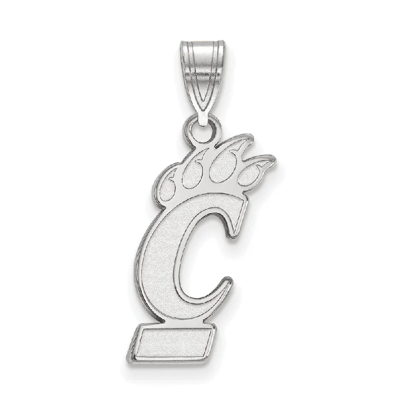 Dainty Floral Jewelry For Feminine Elegance 10k White Gold U of Cincinnati Large Pendant Dainty Floral Jewelry For Feminine Elegance 10k White Gold U of Cincinnati Large Pendant
