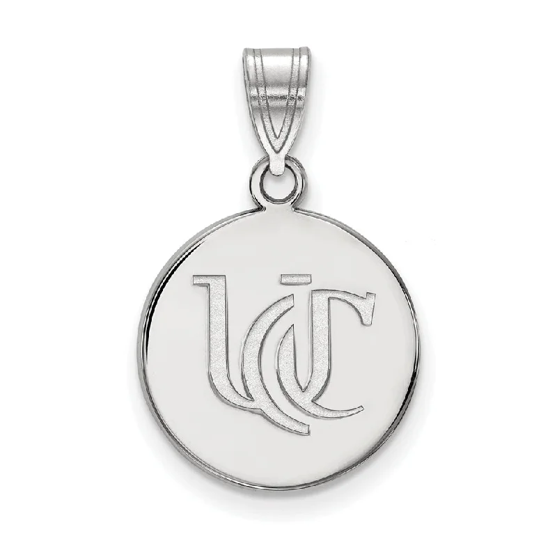 10k White Gold U of Cincinnati Medium Pendant