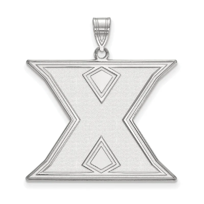 10k White Gold Xavier U. XL Initial X Pendant