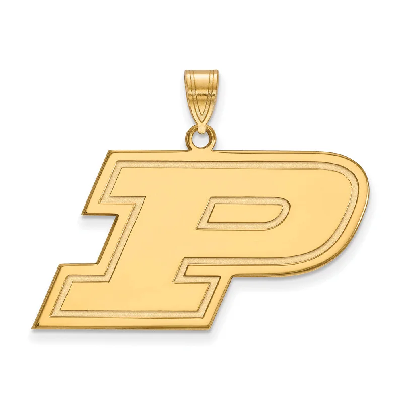Versatile Layering Jewelry For Effortless Chic 10k Yellow Gold Purdue Large Initial P Pendant Versatile Layering Jewelry For Effortless Chic 10k Yellow Gold Purdue Large Initial P Pendant
