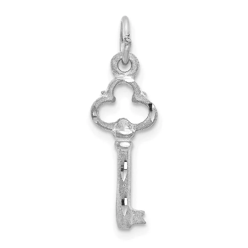 Personalized Jewelry Sale – Unique Gifts At Low Prices 14k White Gold Key to My Heart Charm