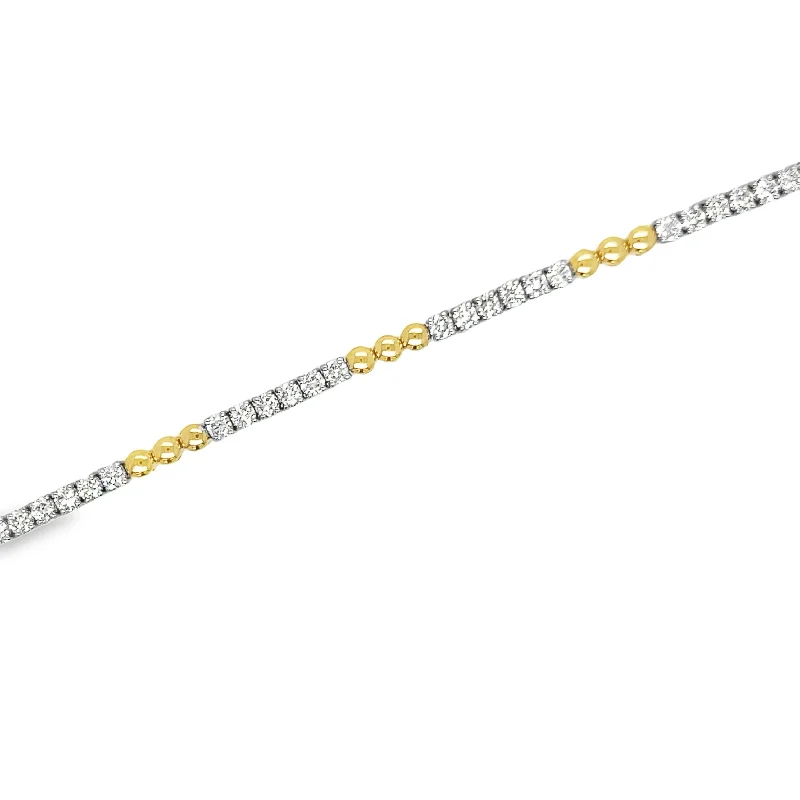 Glamorous Jewelry, Glamorous Deals – Shop Now 14K White & Yellow Gold Diamond Fashion Bracelet - 2.33ctw Glamorous Jewelry, Glamorous Deals – Shop Now 14K White & Yellow Gold Diamond Fashion Bracelet - 2.33ctw