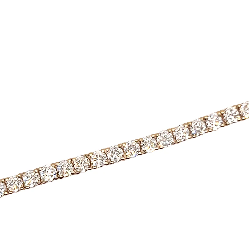 Your Dream Jewelry At Dream Prices 14K Yellow Gold Diamond Tennis Bracelet - 7.01ctw Your Dream Jewelry At Dream Prices 14K Yellow Gold Diamond Tennis Bracelet - 7.01ctw