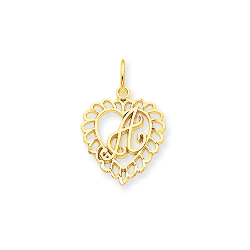 Once-A-Year Jewelry Sale – Grab Your Favorites Now 14k Yellow Gold, Grace Collection, Satin Heart Initial A Pendant, 15mm Once-A-Year Jewelry Sale – Grab Your Favorites Now 14k Yellow Gold, Grace Collection, Satin Heart Initial A Pendant, 15mm