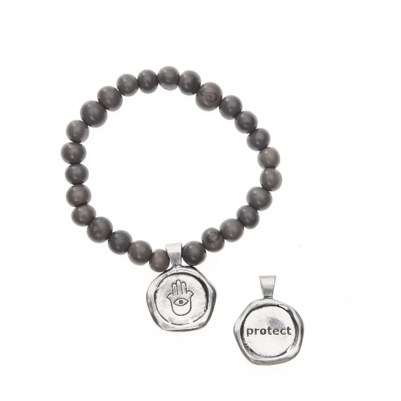 Personalized Jewelry Sale – Meaningful Gifts At Great Prices Acai Seeds Of Life Bracelet with Wax Seal - Graffiti Beads