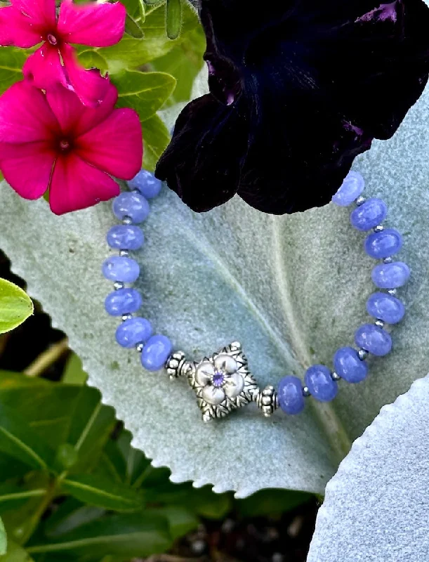 Timeless Jewelry At Special Discount Rates Perriwinke Jade Bracelet- Amethyst