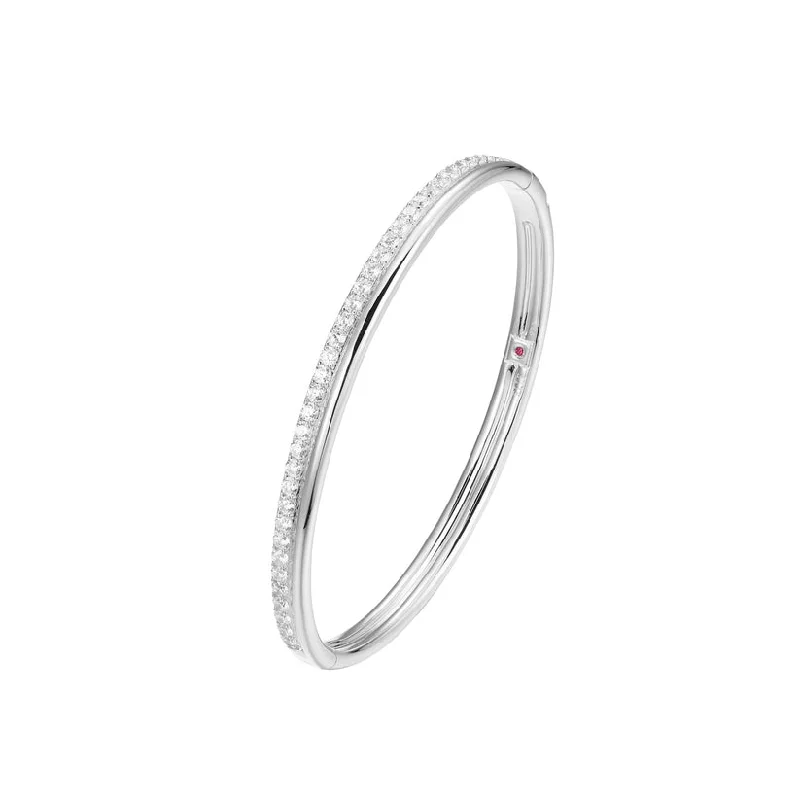 Jewelry Clearance Sale – Final Reductions Elle Silver Bangle with CZs