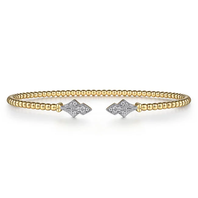 Discounted Jewelry For A Glamorous Look Gabriel & Co. Yellow Bujukan Cuff with Diamonds Discounted Jewelry For A Glamorous Look Gabriel & Co. Yellow Bujukan Cuff with Diamonds