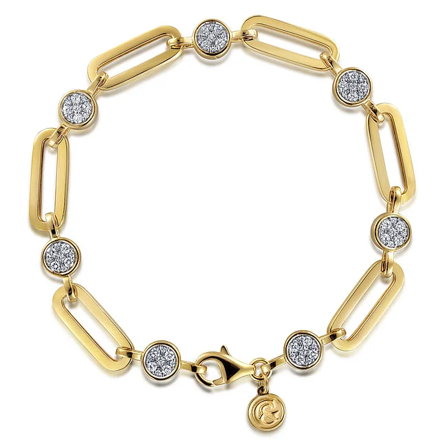 Elegant Jewelry, Exclusive Prices – Shop Now Gabriel & Co, Yellow Paperclip and Diamond Station Bracelet Elegant Jewelry, Exclusive Prices – Shop Now Gabriel & Co, Yellow Paperclip and Diamond Station Bracelet