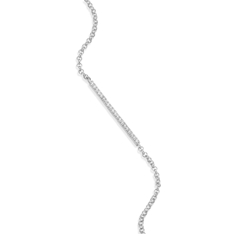 Chic And Stylish Jewelry At Exclusive Prices Monte Luna Silver Lab Created Diamond Pave Bar Bracelet Chic And Stylish Jewelry At Exclusive Prices Monte Luna Silver Lab Created Diamond Pave Bar Bracelet