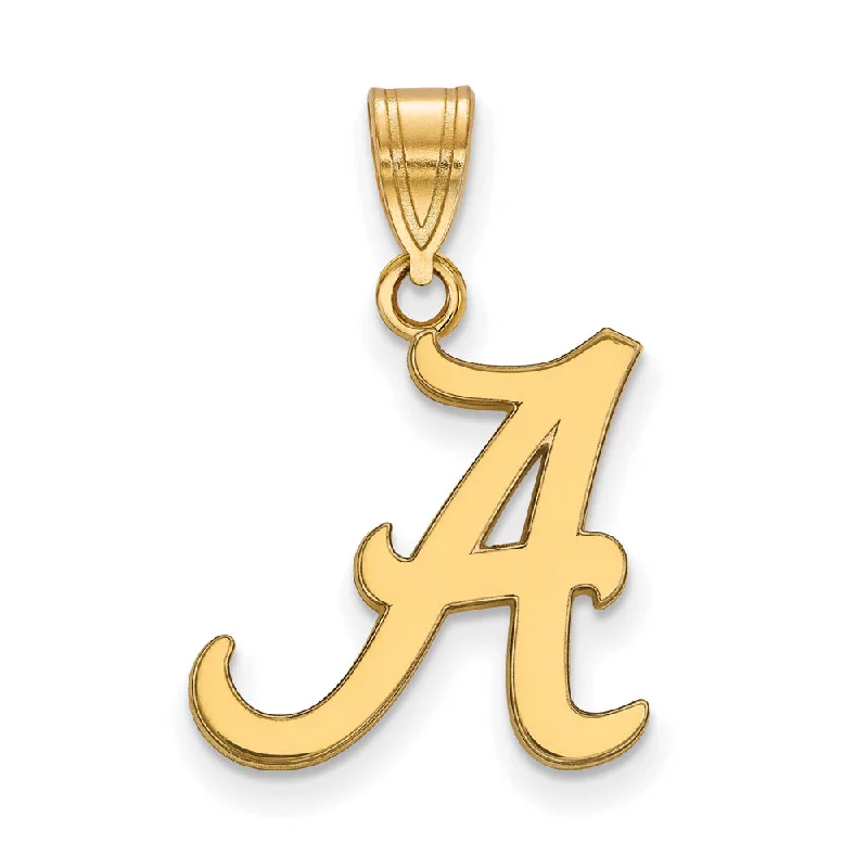 Discounted Jewelry For A Glamorous Look 10k Yellow Gold U. of Alabama Medium Initial A Pendant