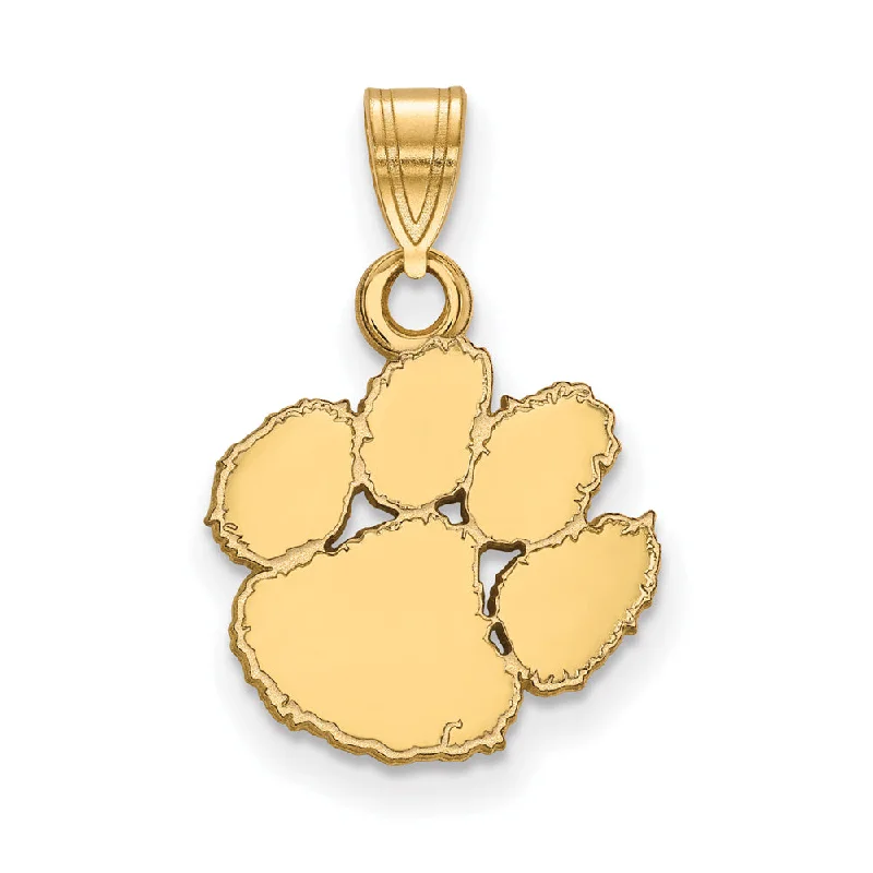 Timeless Elegance, Temporary Discounts – Act Fast 14k Yellow Gold Clemson U Small Pendant