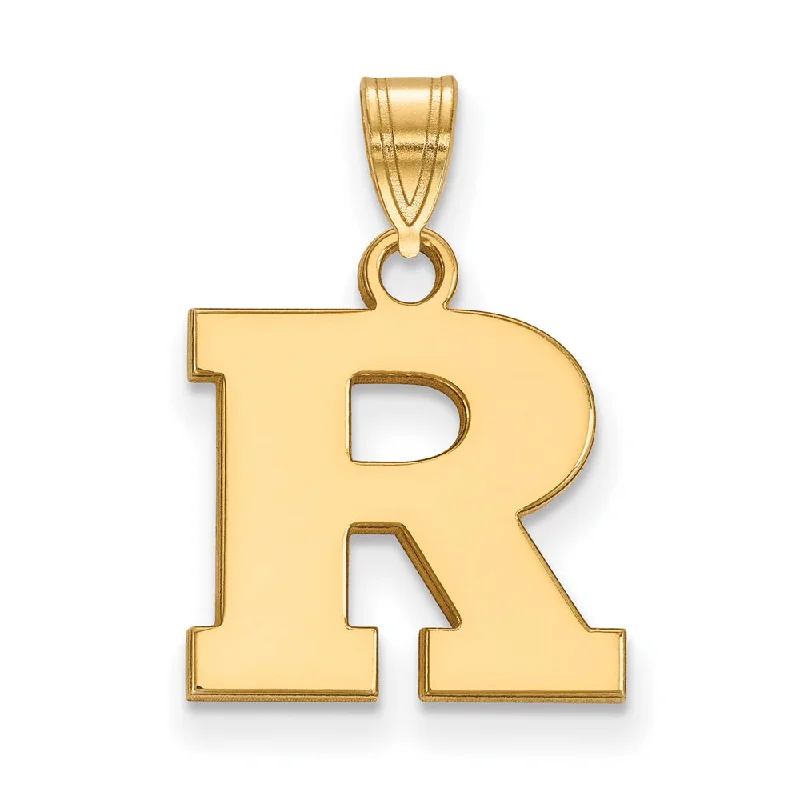 Limited-Time Jewelry Sale – Don't Miss These Deals 14k Yellow Gold Rutgers Small Initial R Pendant