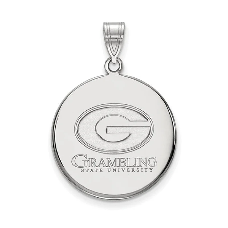 Premium Jewelry, Premium Discounts – Act Fast Sterling Silver Grambling State Large Disc Pendant