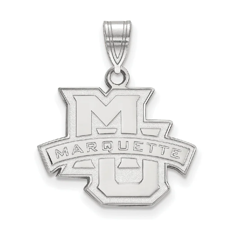 Big Discounts On Elegant Jewelry Collections Sterling Silver Marquette U Medium Pendant