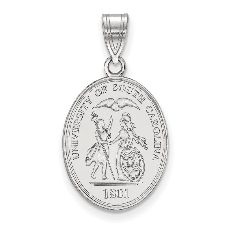 Shop Dazzling Jewelry With Special Promotional Discounts Sterling Silver South Carolina Large Crest Pendant