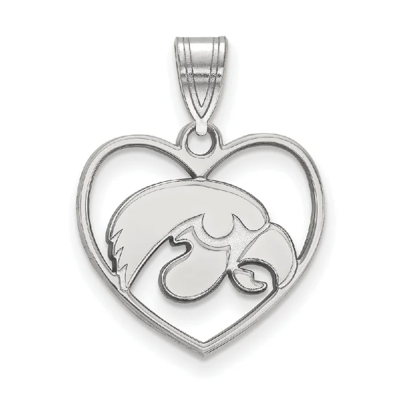 Must-Have Jewelry Pieces At Reduced Prices Sterling Silver U. of Iowa Heart Pendant