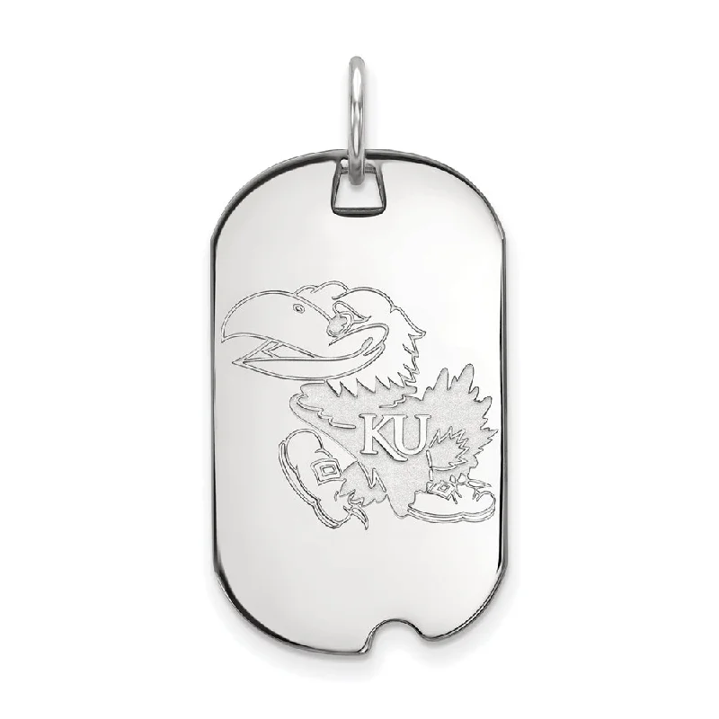 Jewelry Deals That Sparkle – Shop Today Sterling Silver U. of Kansas Dog Tag Pendant