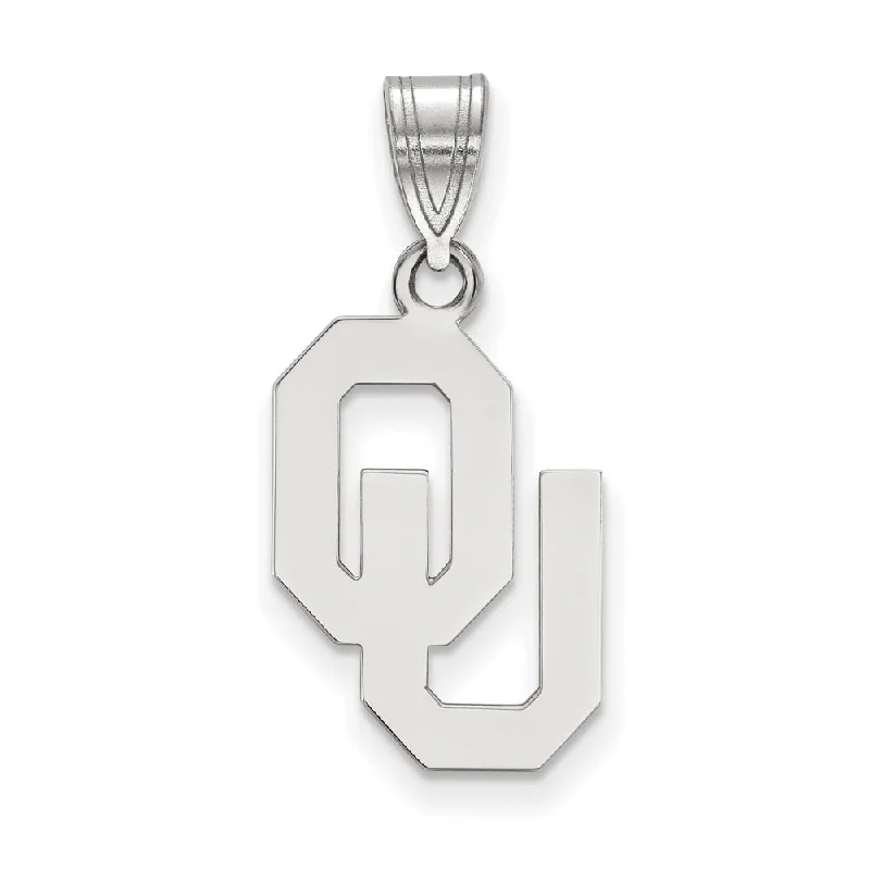 Shop Trending Jewelry With Exclusive Savings Sterling Silver U. of Oklahoma Medium Pendant