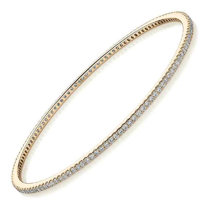 Personalized Jewelry Sale – Unique Pieces At Great Prices Premium Laboratory Created Diamond, 2 carat TW round brilliant bangle in 18 carat yellow gold Personalized Jewelry Sale – Unique Pieces At Great Prices Premium Laboratory Created Diamond, 2 carat TW round brilliant bangle in 18 carat yellow gold